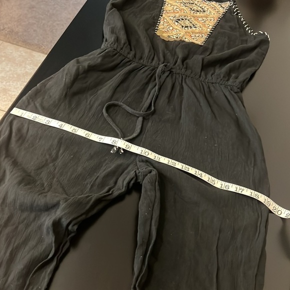 Greylin Anya Jumpsuit in black, Cotton blend, fully lined, bohemian, size S - Picture 10 of 16